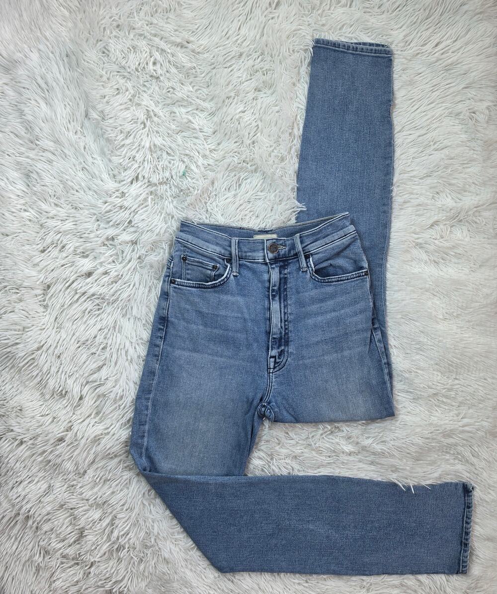 Mother Swooner Ankle Slice Skinny Jeans 26 / 2